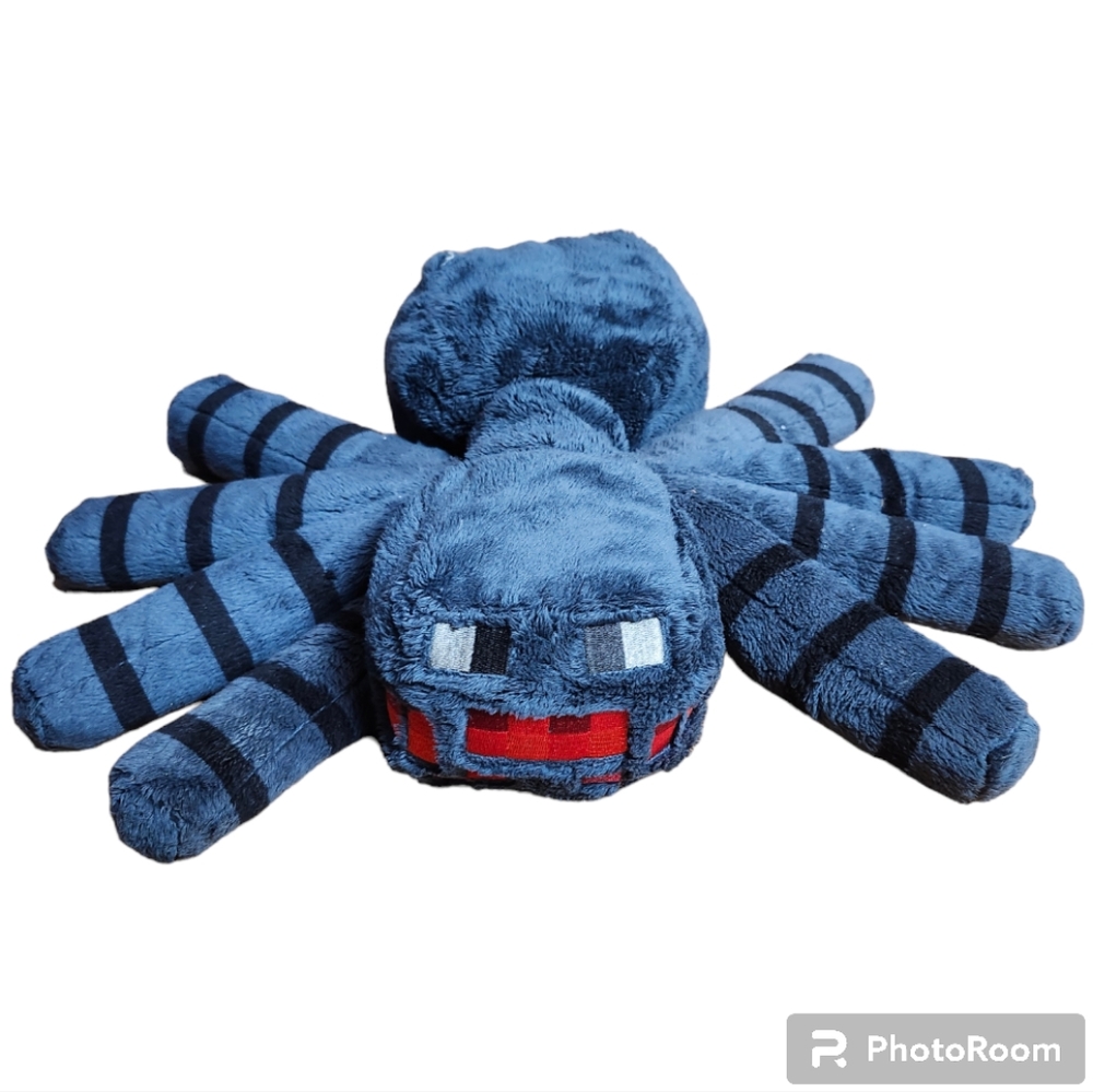 Minecraft Black Spider Plush Stuffed Toy Jinx Mojang - No Tags